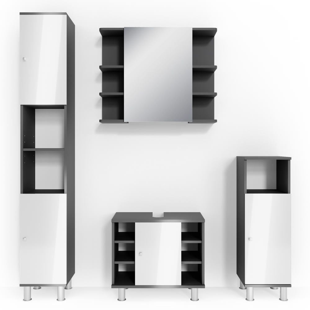 Wohnli Möbelsuche - Badmöbel Set 4 Teile