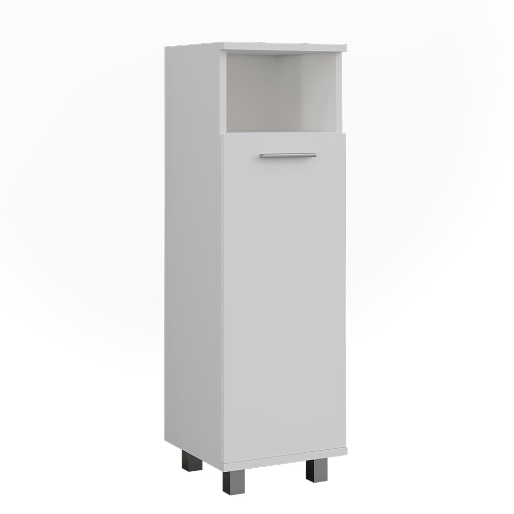 wohnli-moebel-suche-M26076267 Wohnli Möbelsuche - Midischrank mit Tür Weiß 30.2x95cm