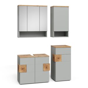 wohnli-moebel-suche-M26076299 Wohnli Möbelsuche - Badmöbel-Set 4 Teile Grau/Artisan 76x64cm