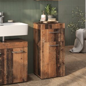 wohnli-moebel-suche-M26076302-1 Midischrank Oldstyle 37x79cm 37x79x33cm Spanplatte Braun Vicco Möbel Badezimmermöbel