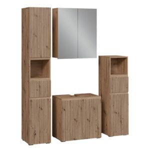 Wohnli Möbelsuche - Badmöbel-Set 4 Teile Artisan 60x58cm