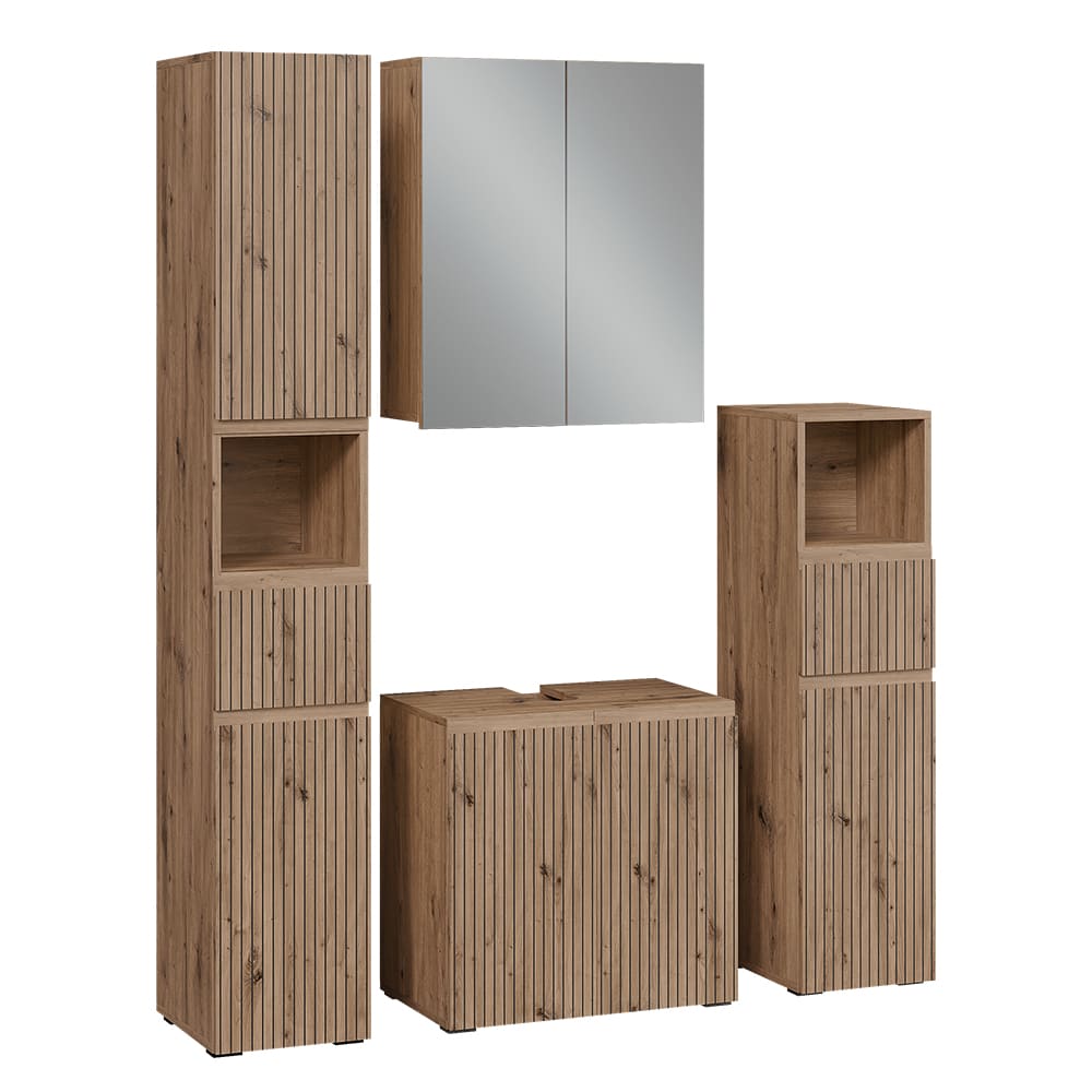 Wohnli Möbelsuche - Badmöbel-Set 4 Teile Artisan 60x58cm