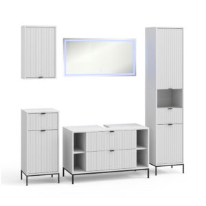 wohnli-moebel-suche-M26076379 Wohnli Möbelsuche - Badmöbel-Set 5 Teile Weiß 100x63cm