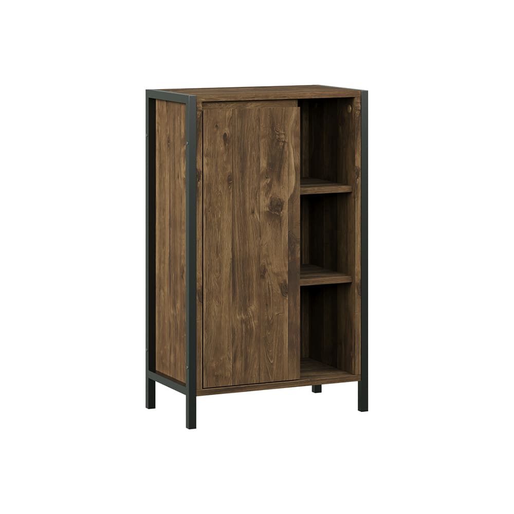 wohnli-moebel-suche-M26076425 Wohnli Möbelsuche - Midischrank mit 7 Fächern Eiche/Schwarz 50x80cm