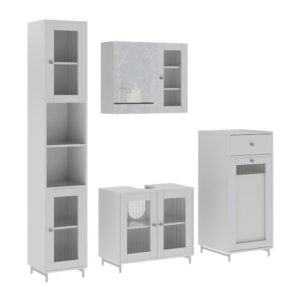wohnli-moebel-suche-M26076447 Wohnli Möbelsuche - Badmöbel-Set 4 Teile Weiß 60x58cm