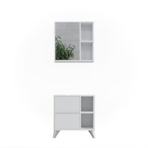 wohnli-moebel-suche-M26076472 Wohnli Möbelsuche - Badmöbel-Set 2 Teile Weiß 60x62cm
