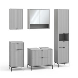 wohnli-moebel-suche-M26076524 Wohnli Möbelsuche - Badmöbel-Set 5 Teile Grau 70x63cm