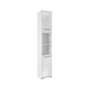 wohnli-moebel-suche-M26076558 Wohnli Möbelsuche - Badschrank Weiß Hochglanz/Weiß 30x190cm