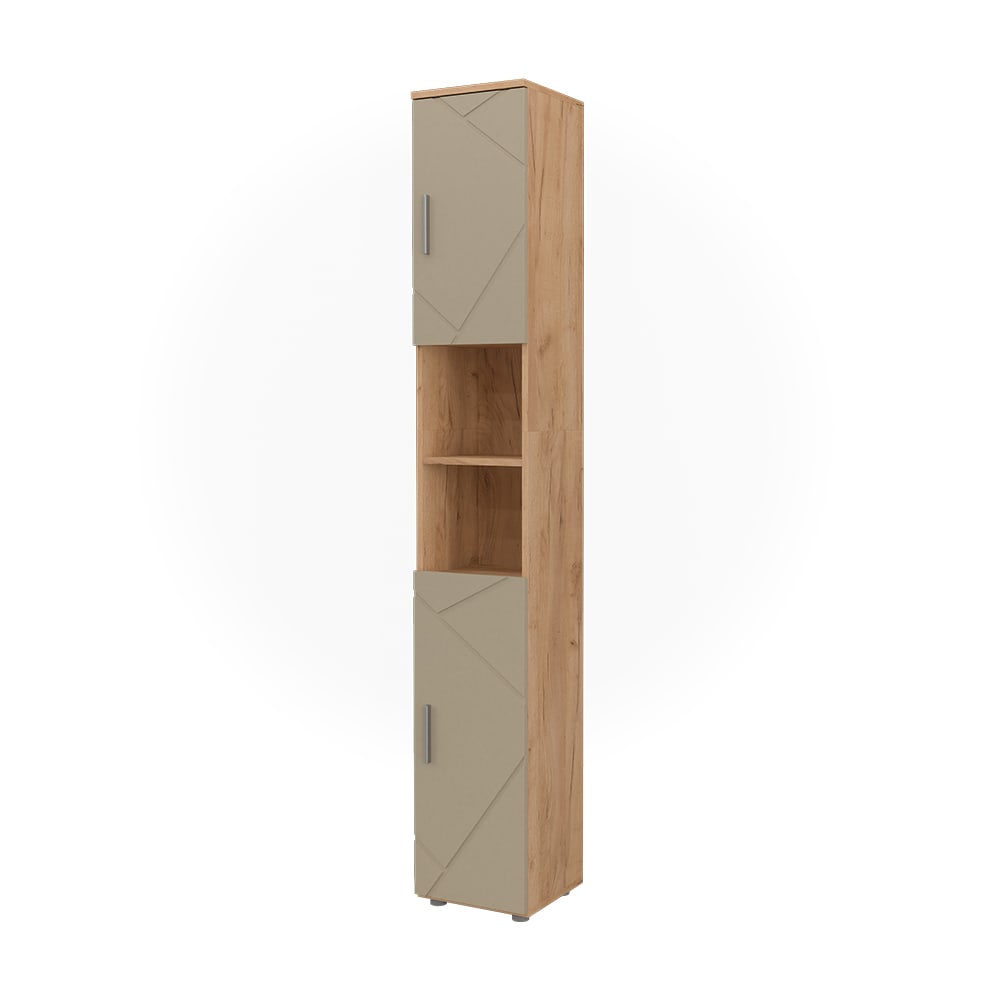 wohnli-moebel-suche-M26076608 Wohnli Möbelsuche - Badschrank Goldkraft Eiche 30x192cm