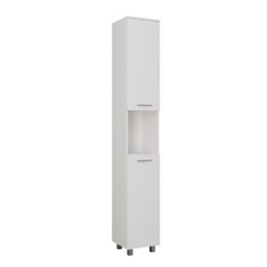 wohnli-moebel-suche-M26076609 Wohnli Möbelsuche - Hochschrank mit 2 Türen Weiß 30.2x190cm