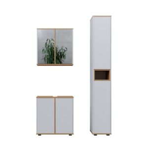 Wohnli Möbelsuche - Badmöbel Set 3 Teile mit Hochschrank