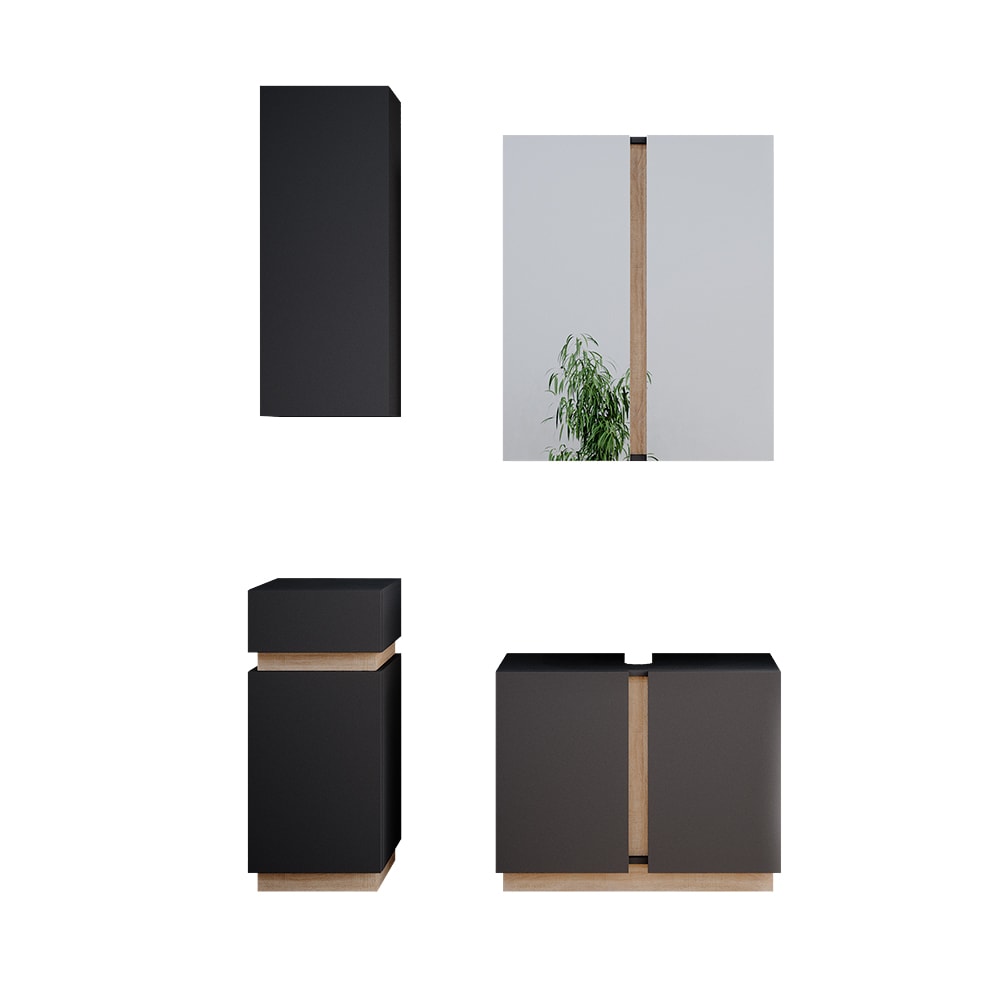 Wohnli Möbelsuche - Badmöbel Set 4 Teile