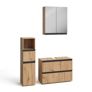 Wohnli Möbelsuche - Badmöbel-Set 3 Teile