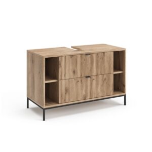 Wohnli Möbelsuche - Waschbeckenunterschrank mit ausziehbaren Schubladen Viking Oak 100x63