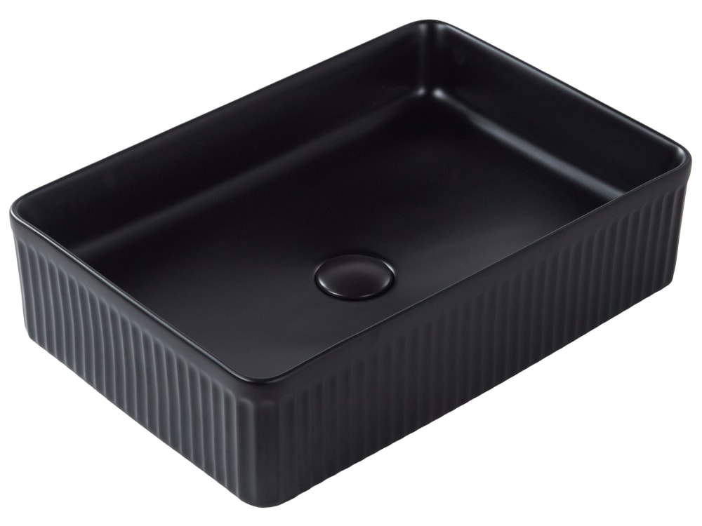wohnli-moebel-suche-M26076883 Wohnli Möbelsuche - Aufsatzwaschbecken 50 x 34 cm Keramik Schwarz