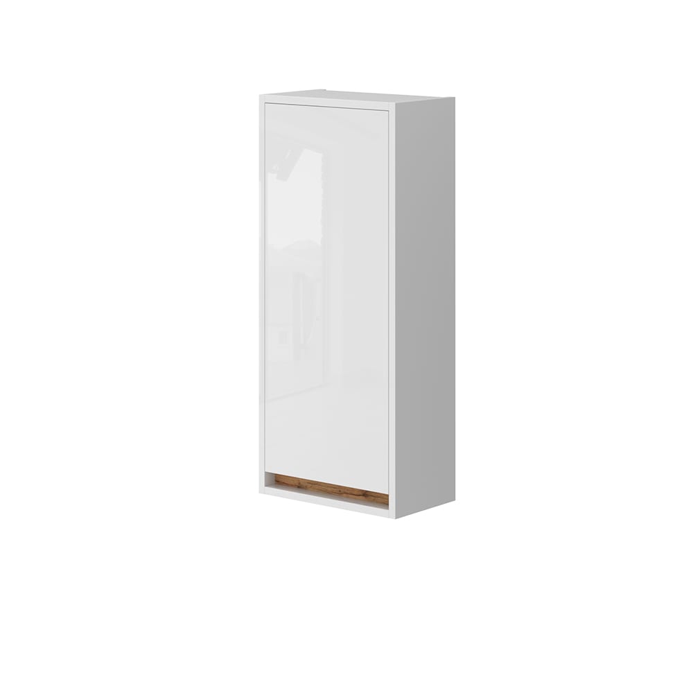 wohnli-moebel-suche-M26076940 Wohnli Möbelsuche - Badschrank mit Tür Weiß Hochglanz 81