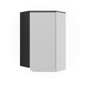 wohnli-moebel-suche-M26077055 Wohnli Möbelsuche - Eckhängeschrank mit Tür Anthrazit/Weiß 60x75cm