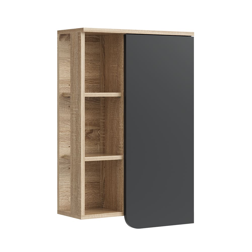 wohnli-moebel-suche-M26077056 Wohnli Möbelsuche - Badschrank mit Tür und offenen Fächern Sonoma 50x75cm