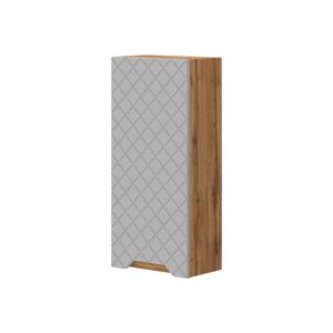 wohnli-moebel-suche-M26077088 Wohnli Möbelsuche - Badschrank Eiche/Grau mit Kachelstruktur 20x72.6cm
