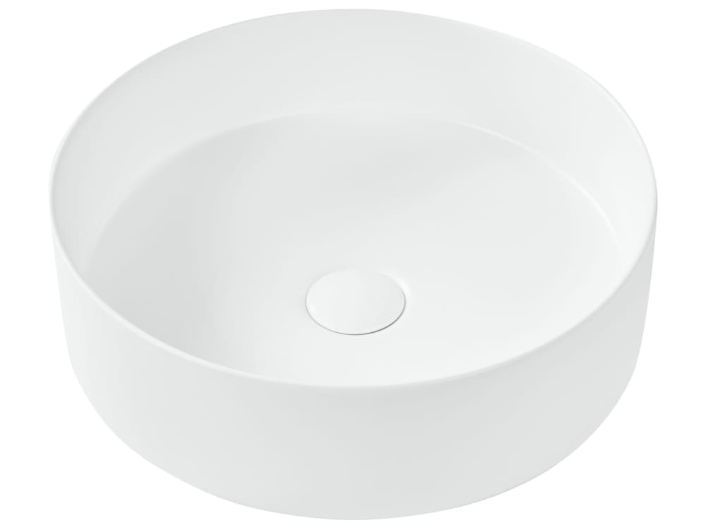 wohnli-moebel-suche-M26077108 Wohnli Möbelsuche - Aufsatzwaschbecken ⌀ 40 cm Keramik Cremeweiß