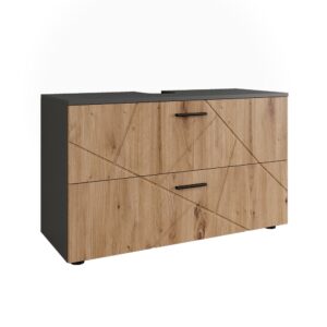 wohnli-moebel-suche-M26077160 Wohnli Möbelsuche - Waschbeckenunterschrank mit 2 Schubladen Anthrazit 100