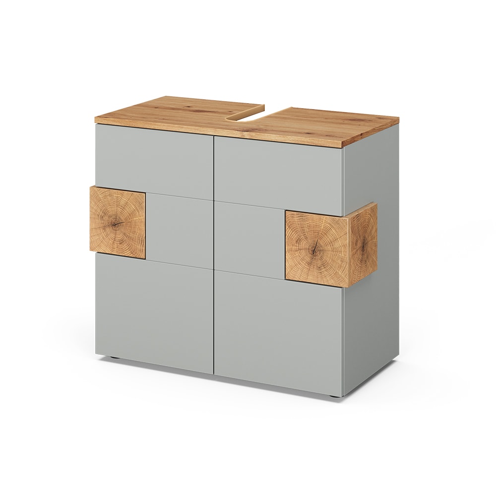 Wohnli Möbelsuche - Waschbeckenunterschrank  Grau/Artisan 73.1x64cm