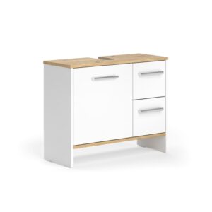 wohnli-moebel-suche-M26077247 Wohnli Möbelsuche - Waschbeckenunterschrank mit 2 Schubladen und 1 Tür Weiß 70.2x57cm