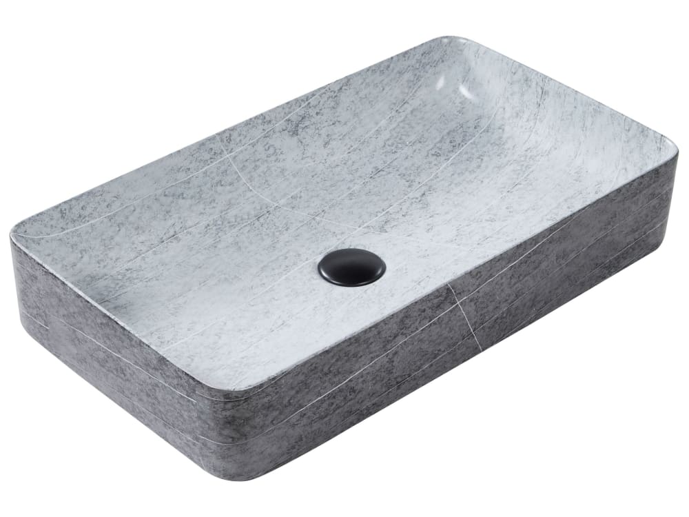 wohnli-moebel-suche-M26077283 Wohnli Möbelsuche - Aufsatzwaschbecken 61 x 35 cm Keramik Grauer Betoneffekt