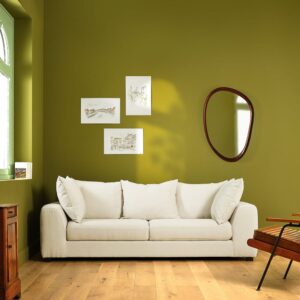 wohnli-moebel-suche-M26077627-1 Gerades 4-Sitzer-Rechtssofa aus ecrufarbenem Stoff in Leinenoptik 238x82x102cm Stoff Beige BERAH GETAH Sofas und Sessel Sofas 2-Sitzer-Sofas & 3-Sitzer-Sofas