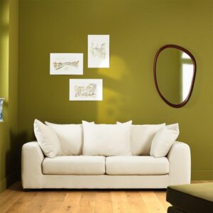 wohnli-moebel-suche-M26077630-1 Gerades 3-Sitzer-Sofa mit Liegefunktion aus ecrufarbenem Stoff 218x82x102cm Stoff Beige BERAH GETAH Sofas und Sessel Sofas Schlafsofas