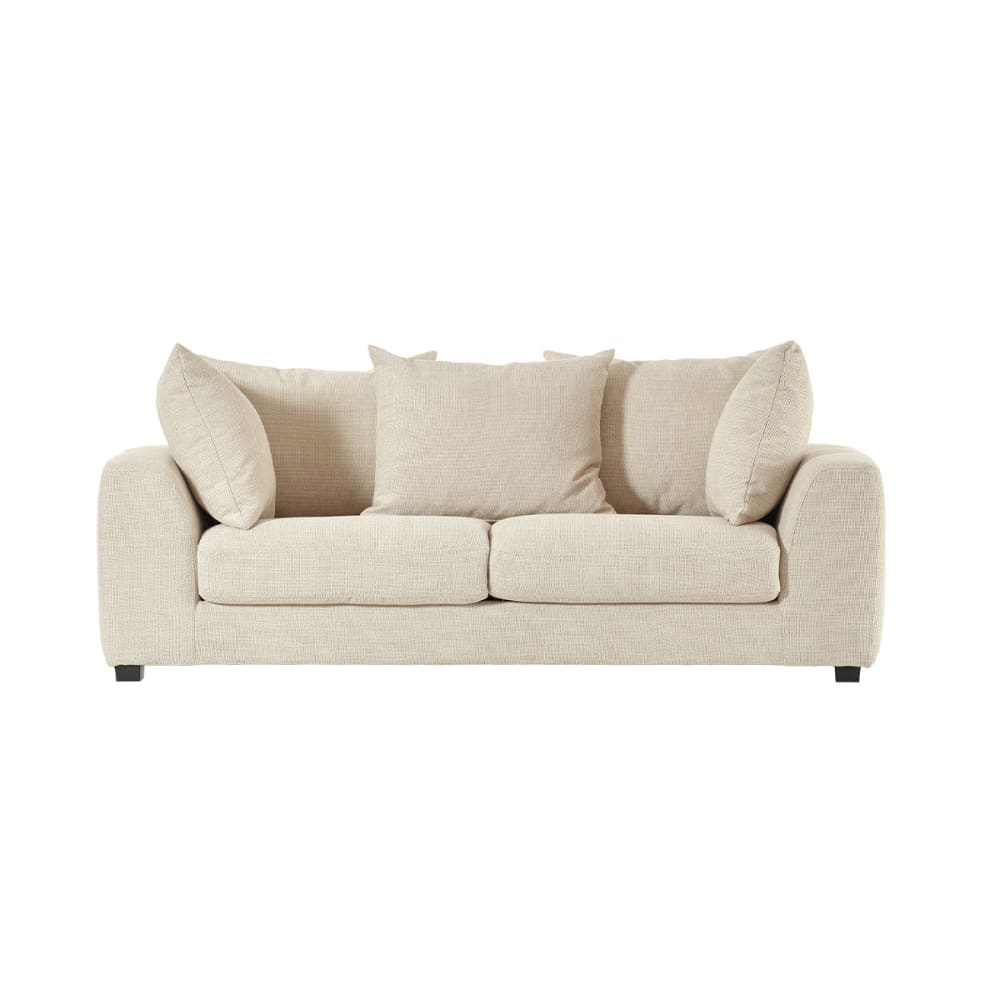 Wohnli Möbelsuche - Gerades 3-Sitzer-Sofa  aus meliertem