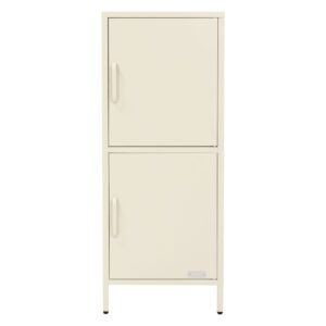 wohnli-moebel-suche-M26078708-1 5x40 cm Creme aus Stahl mit 2 Türen/4 Regalböden