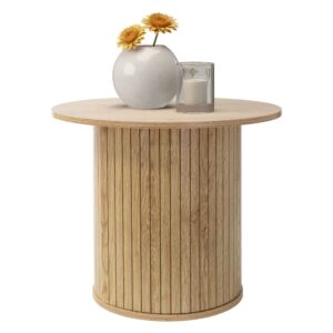 Couchtisch rund Ø60 x 50 cm Holz-Optik Braun 60x50x60cm Holz Braun ML-Design Möbel Wohnzimmermöbel Couchtische