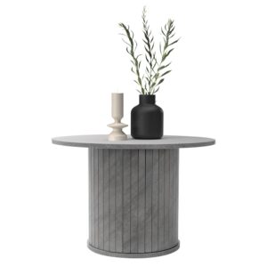 Couchtisch rund Ø60 x 40 cm Beton-Optik Grau 60x40x60cm Holz Grau ML-Design Möbel Wohnzimmermöbel Couchtische