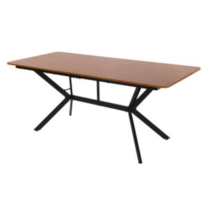 Wohnli Möbelsuche - Esstisch aus MDF Dunkelbraun 180x80x75 cm Rechteckig für 6 Personen