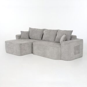 Wohnli Möbelsuche - Ecksofa aus Chenille mit Modulsystem 262x144x65 cm