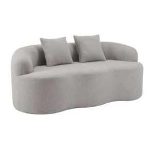 Wohnli Möbelsuche - 2-Sitzer-Sofa aus Schaumstoff mit Federkern und Kissen