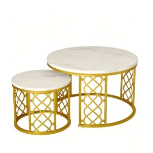 wohnli-moebel-suche-M26079055 Wohnli Möbelsuche - Couchtisch-Set aus Metall mit MDF-Tischplatte