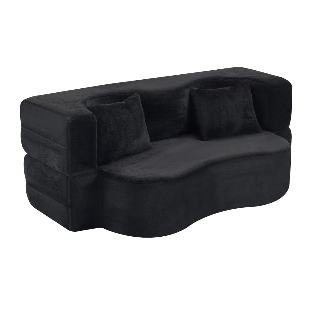 wohnli-moebel-suche-M26079225 Wohnli Möbelsuche - Schlafsofa aus Schaumstoff faltbar mit 2 Kissen 180x55x70 cm