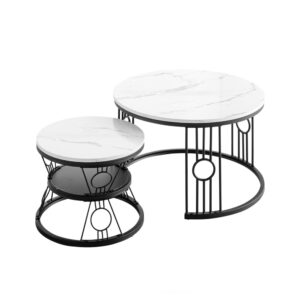 wohnli-moebel-suche-M26079228 Wohnli Möbelsuche - Couchtisch-Set aus Metall mit MDF-Tischplatte