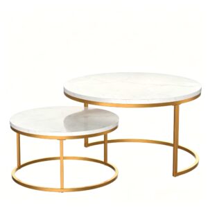 wohnli-moebel-suche-M26079246 Wohnli Möbelsuche - Couchtisch-Set aus Metall mit MDF-Tischplatte