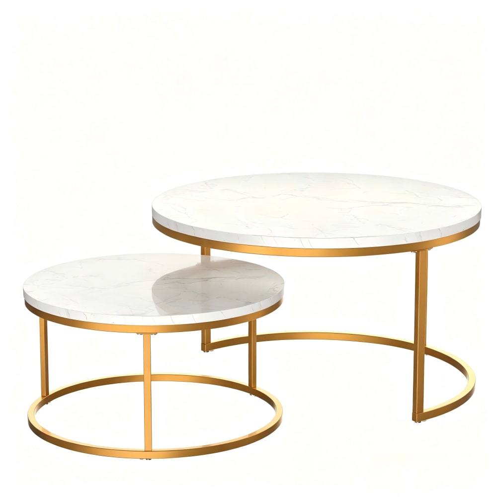 wohnli-moebel-suche-M26079246 Wohnli Möbelsuche - Couchtisch-Set aus Metall mit MDF-Tischplatte
