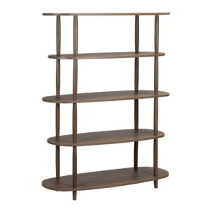 wohnli-moebel-suche-M26080086 Wohnli Möbelsuche - Hohes Regal in Holzoptik 120 x 145 cm dunkles Holz