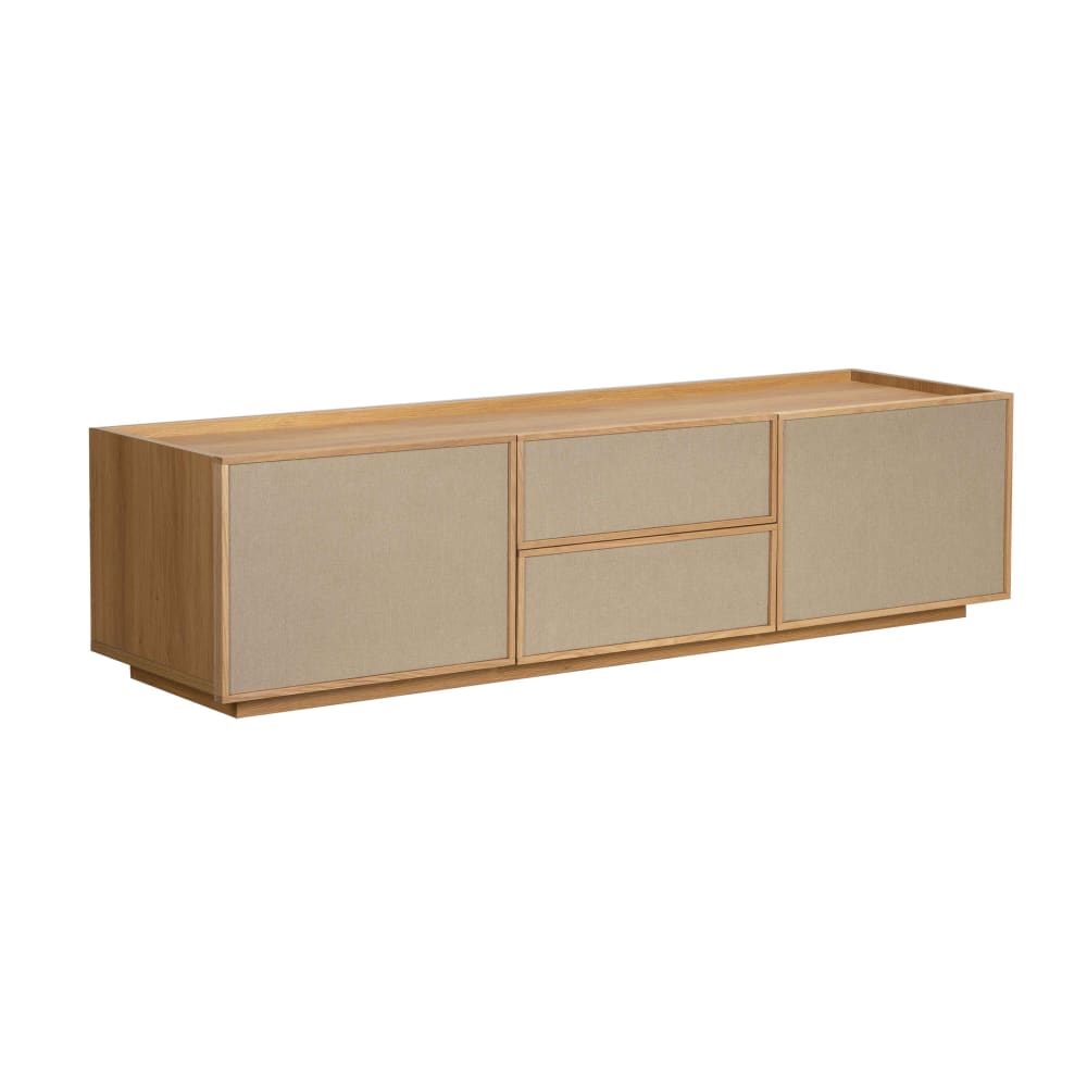 Wohnli Möbelsuche - TV-Ständer 150 cm im skandinavischen Stil helle Holzoptik