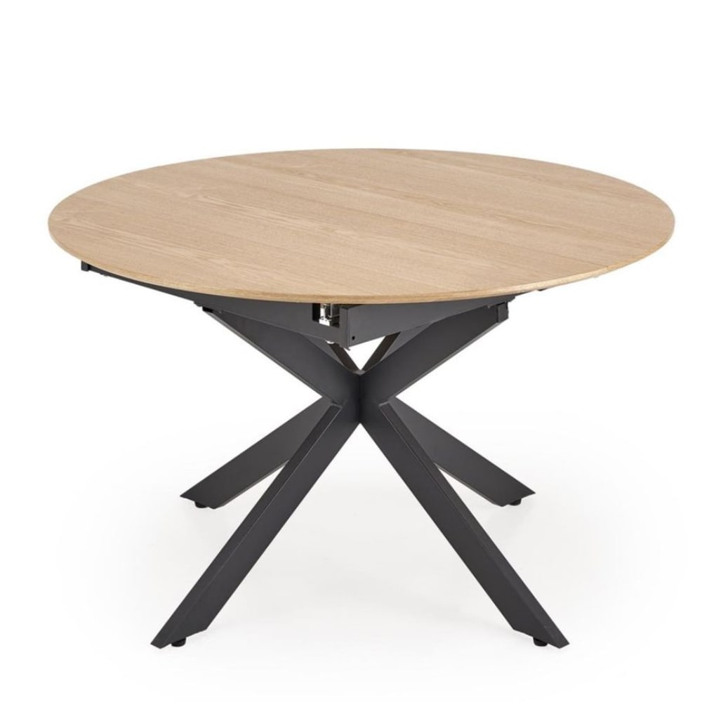 wohnli-moebel-suche-M26080804 Wohnli Möbelsuche - Ausziehbarer runder Tisch mit Holzoptikplatte 120 - 200 cm