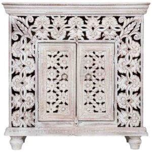 wohnli-moebel-suche-M26081088-1 Flurkommode Holz 90x40x90h cm Grau 90x90x40cm Holz Grau Wanderlust deco Möbel Flurmöbel Dielenbänke