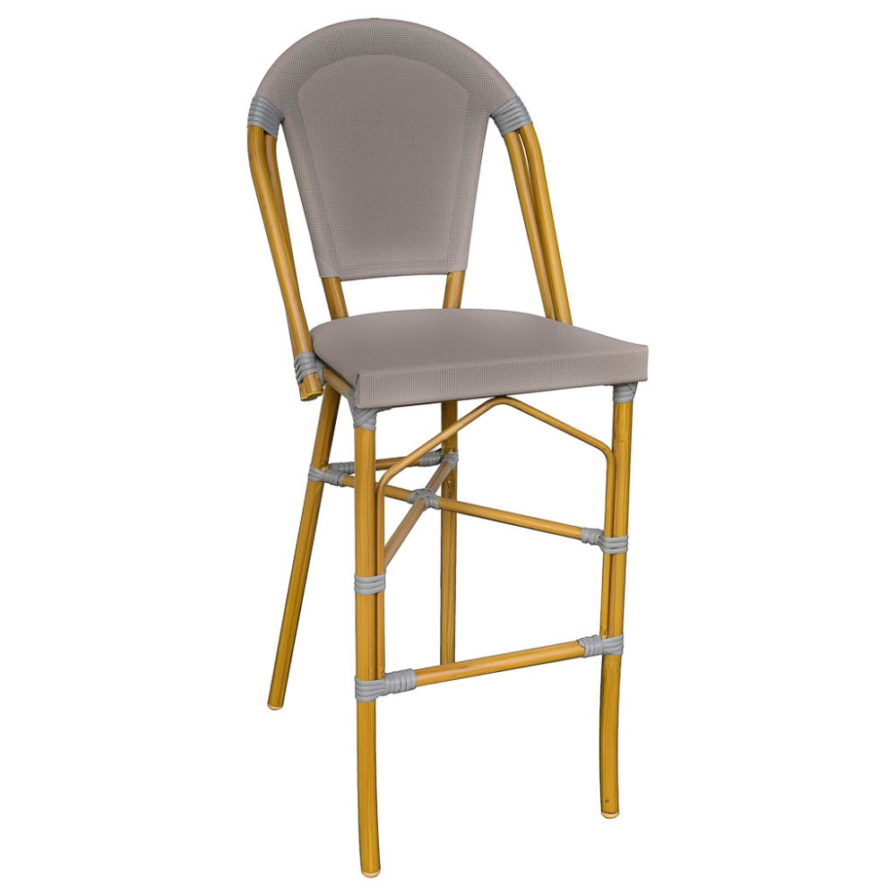 Wohnli Möbelsuche - Hocker aus Rattan mit Rückenlehne