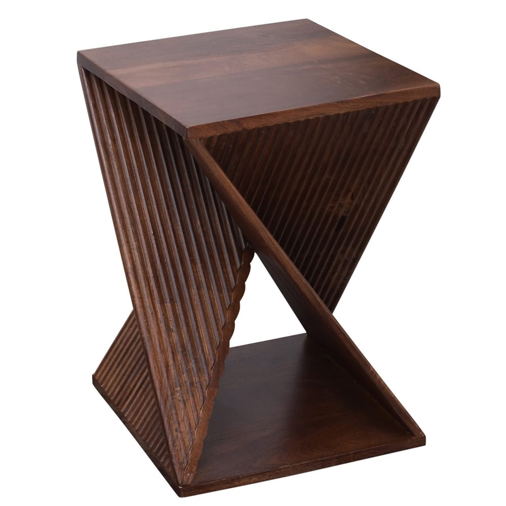 wohnli-moebel-suche-M26084783 Wohnli Möbelsuche - Beistelltisch Sofaende aus dunklem Mangoholz