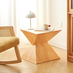 wohnli-moebel-suche-M26084785-1 Beistelltisch aus massivem Kiefernholz 45x45x45cm Holz Braun Nordlys Möbel Wohnzimmermöbel Beistelltische
