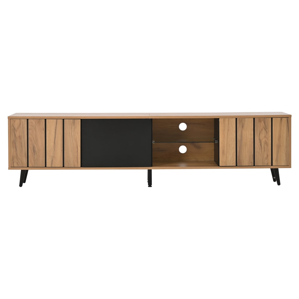 wohnli-moebel-suche-M26085647 Wohnli Möbelsuche - TV-Lowboard mit 3 Türen und Glasregal 175 cm